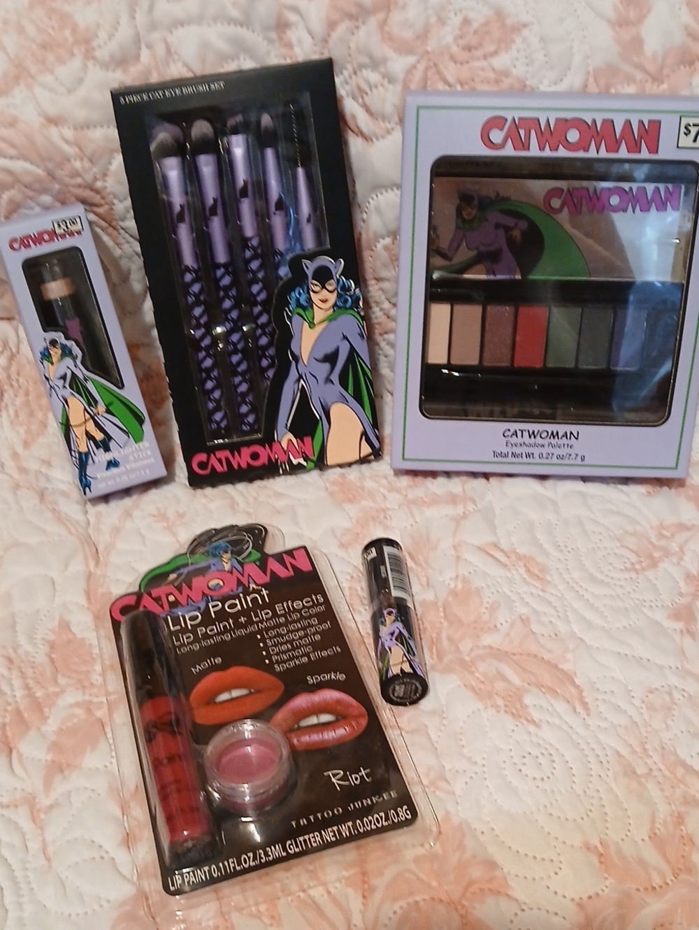Dc Comics Catwoman , Makeup And Brush Set